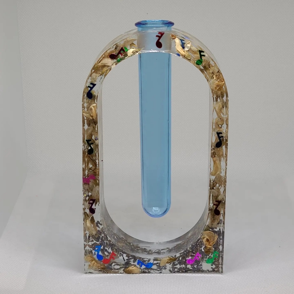 Music Note Flower Vase